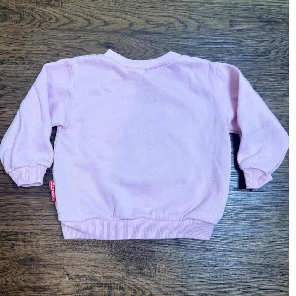 Vintage 90s Clifford The Big Red Dog Pink Sweatshirt Toddler Girls 4T - Picture 2 of 5